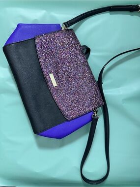 New Kate Spade New York Laurel Way Alisanne Satchel Glitter Sparkly Purse